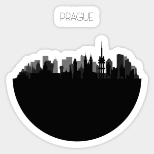 Prague Skyline Sticker